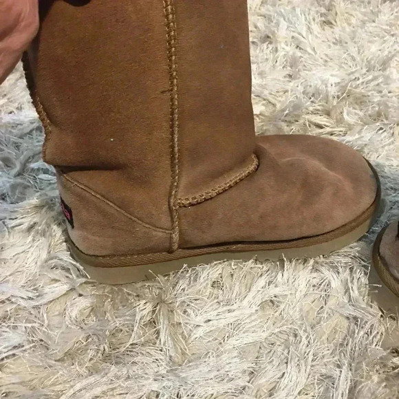 Ukala boots fringe suede wool preowned - Picture 9 of 10